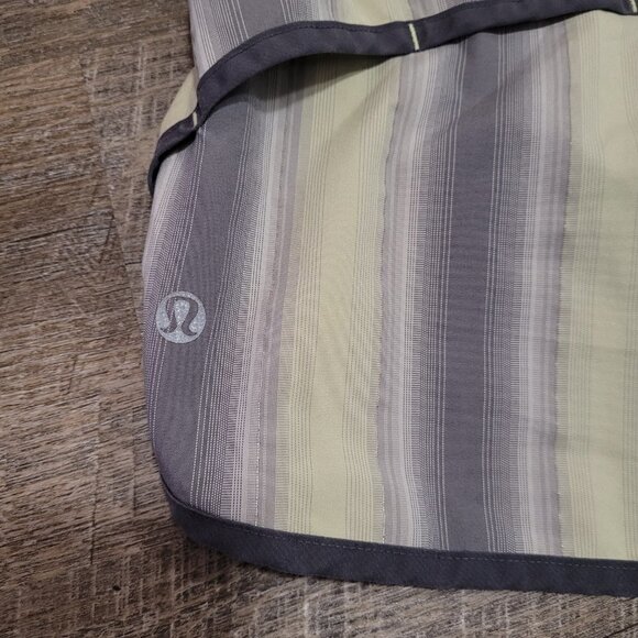 LULULEMON | Speed Short Yellow Grey Striped | Sz. 6 - Picture 5 of 10